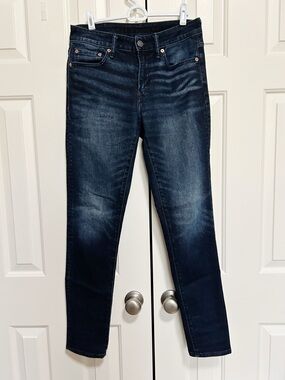 American Eagle Athletic Skinny Jeans 29/32 Dark Wash Classic 90's Y2K